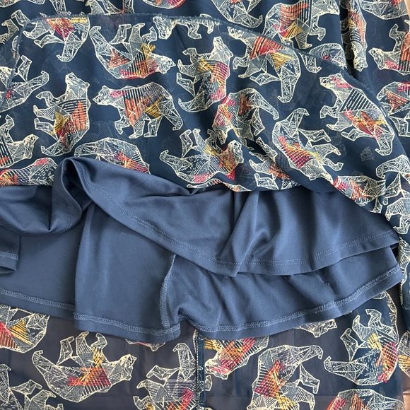 LulaRoe Bear Print Lucy Maxi Skirt Constellation Ursa Major L - Picture 4 of 5